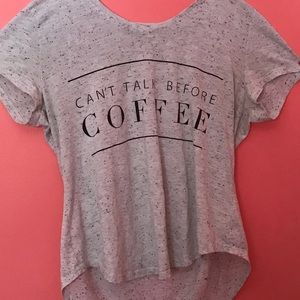 Can’t talk before coffee shirt